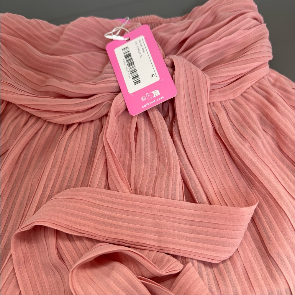 Edikted pleated chiffon babydoll halter top - Picture 5 of 5